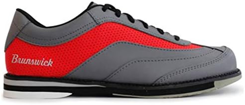 Brunswick Muške moderne cipele za kuglanje desno ručno-sivo / crveno 10,5 m SAD