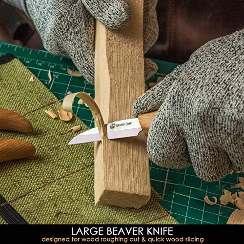 Beavercraft Kittling Wood Carving Kit S15 basswood Carving Blocks Set Bw10 traka otporna na rez NCT6 set