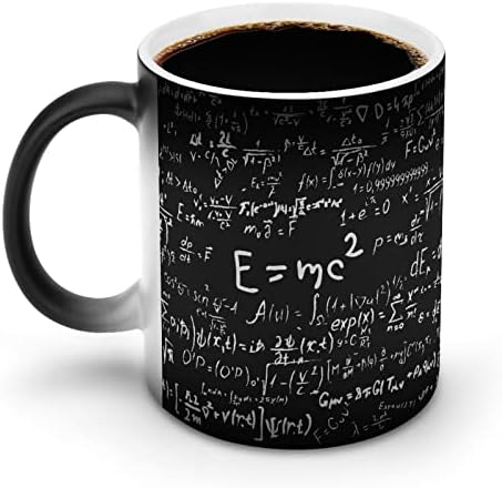 Formula za fiziku i matematiku Creative discoloration keramička šolja za kafu šolja za promenu toplote