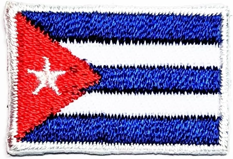 Zaista mini seoska funda zastava. Kuba zastava vezeno gvožđe na zakrpu za popravak ukrasa odjeća jakne Jeans