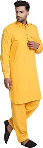 Helly Fashion Indian Pakistanski muški tunički pamučni pamučni patlantil set tradicionalnog habanja