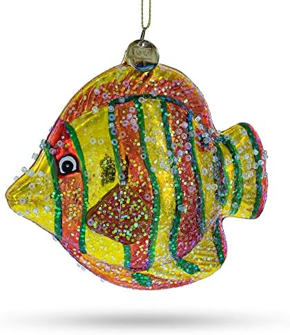 Akvarijski riblje stakleni božićni ukras 3,5 inča
