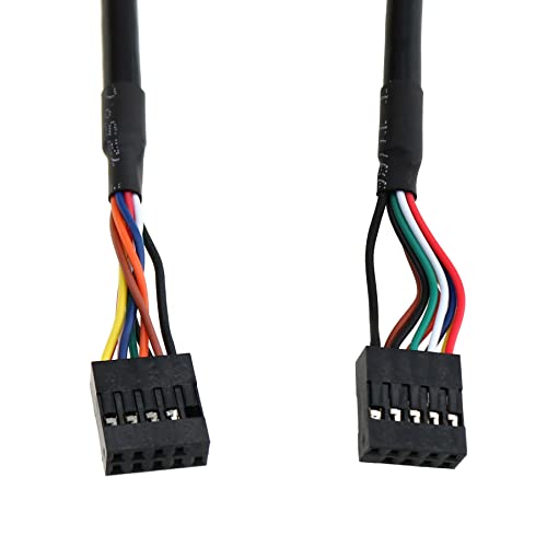 Luorng 0,5m USB 2.0 9Pin Ženski na žensku unutrašnju matičnu ploču zaglavlja kabel USB 2.0 Unutarnji matični