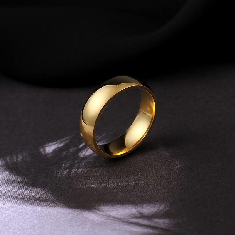TTNDstore 4mm 6mm srebro 316L prstenovi čelik par prstena za žene i muškarce-80454