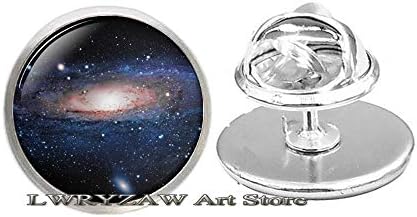 Galaxy Pin, svemirski pin, svemirski nakit, stakleni umetnički pin, Galaxy Brooch, svemirski broš, pin,