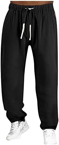 Dudubaby labave pantalone casual pantalone Muški labavi džepni zatvarač džepora Elastične struke