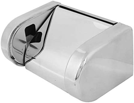 Držač papira od nehrđajućeg čelika MXiaoxia, zidna kupaonica WC držač toaletnog nosača toaletnog rola, sa