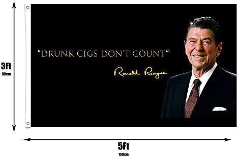 Cool Flags 3x5ft za koledž Momci momci Ronald Reagan Zidni dekor smiješni baner, smiješni citat tapisetory