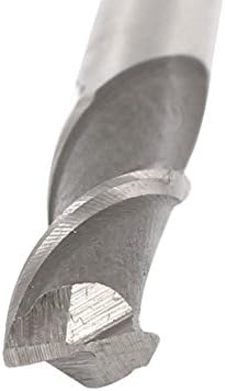 Aexit 8mm rezni kraj mlinovi prečnika 2 spiralne žljebove alat za rezač ravne drške HSS-AL kvadratni nos kraj