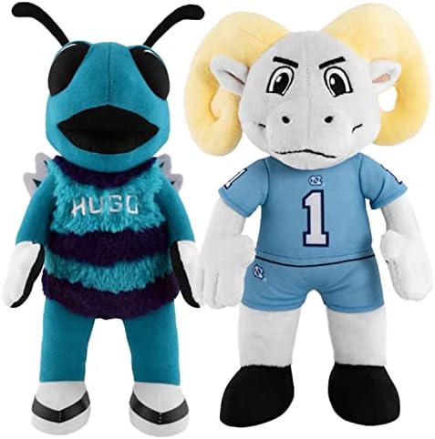 Bleacher Creature Carolina Mascot Dynamic Duo Bundle - Ramses & Hugo 10 Plish Figure- Sportske
