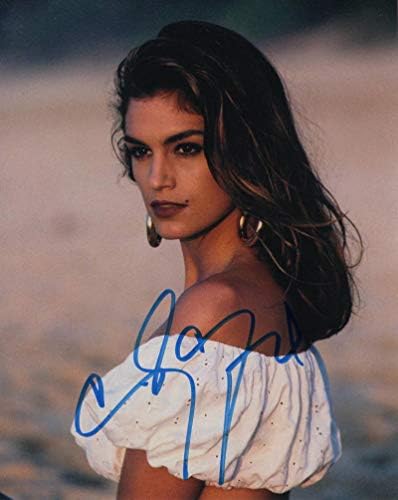 CINDY CRAWFORD potpisan autogram 8X10 fotografija - SUPER seksi, zgodna, mlada, lijepa, ikona,