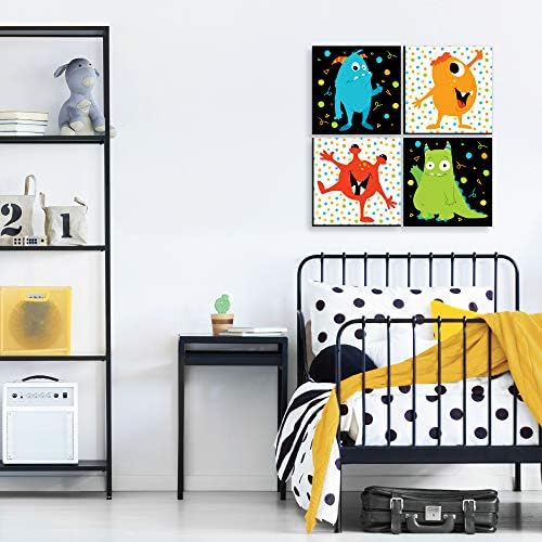 Big točka sreće Monster Bash - Dječja soba, Dječji vrtić i dekor doma - 11 x 11 inča rasadnici Zidna umjetnost