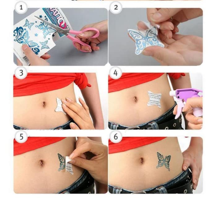 Jjkun 5 kom. Tattoo uzorak naljepnice za tetovaže vodootporne ženske dugotrajne ostale naljepnice