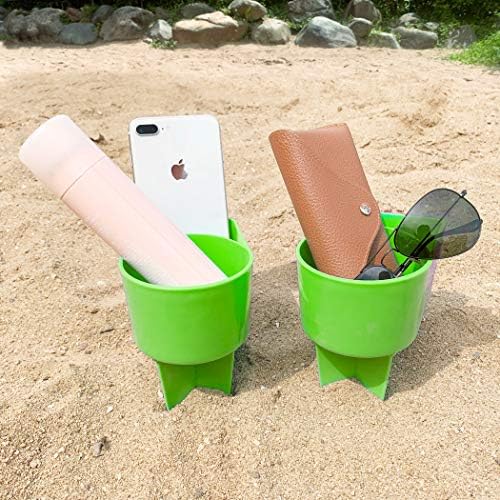 Home Queen Beach držač čaša sa džepom, multifunkcionalni držač čaša za pijesak za ključeve sunčanih naočara