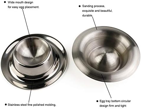 Set držača čaša za jaja od nerđajućeg čelika za posuđe od mekog kuvanog držača jaja Kuhinjski alati
