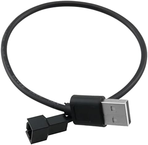 MTQY USB do 3/4-pinski kabel 2pcs 11.8inch USB na 3-pinski / 4-pinski PWM 5V USB kablovi za napajanje ventilatora