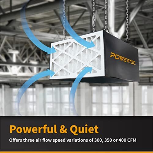 POWERTEC AF4000 3-brzinski sistem za filtriranje vazduha sa daljinskim upravljanjem