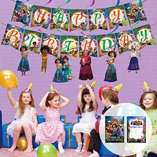 16 kom Encanto Party Favorit Kartice za pozivnice za magični filmski ukrasi za rođendanske zabave