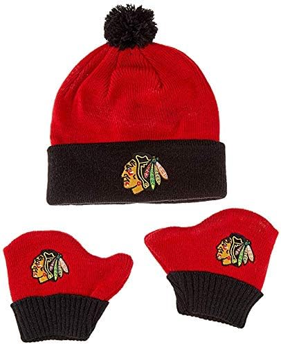 '47 brend Infant/Toddler Bam Bam 2-Ton kapa šešir pom i rukavica poklon Combo-NHL Baby Knit kapa/rukavice