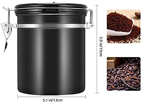 Iwinna kanister za kafu nepropusni, kanisteri od nerđajućeg čelika kuhinjska tegla za odlaganje
