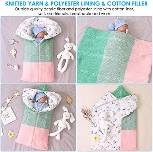 Petyoung novorođenče beba povijanje deka, multifunkcionalni kolica Wrap Sleeping Mat debeli topla torba