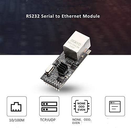 Diewu RS232 serijski za Ethernet modul TTL nivo 3.3V TCP UDP mrežni modul u TTL mrežni port RS232 serijski