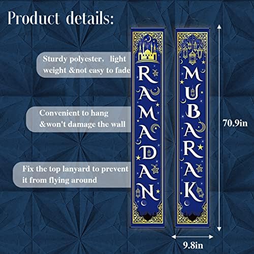 Ramadan Eid Mubarak set za uređenje ramazan Mubarak banner musliman Eid Mubarak Sigurnosni znak Hangers Moon