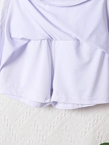 Huimingda Girls 'Skort Athletic Sport Solid Boja Line suknje Ugrađene kratke hlače za ples trčanje TENNINS