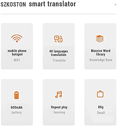 LYSLDH 40 višejezični trenutni glasovni Prevodilac prijenosni Pametni glasovni Prevodilac Online učenje ruskog