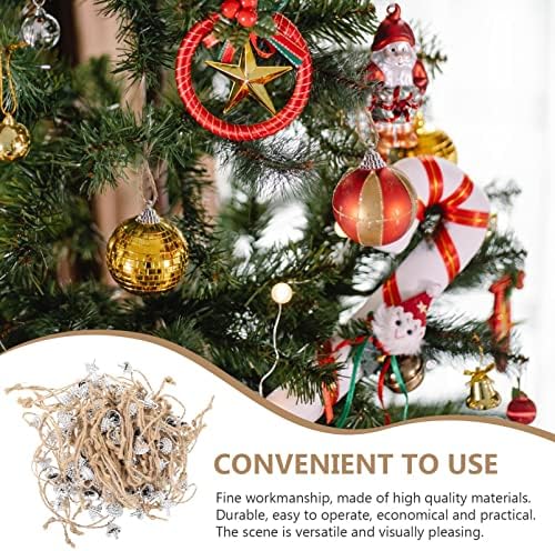 DIY setovi za božićne ukrase Hanger String: 100pcs Ornament kuka za konopke Prekučene konopce