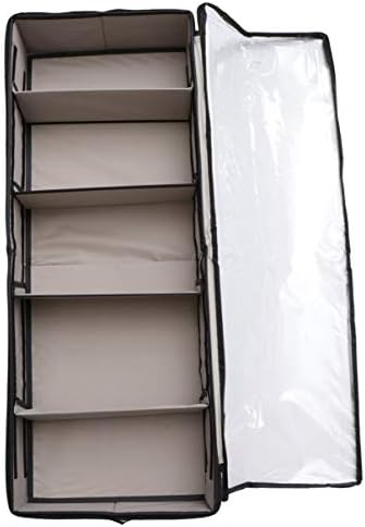 Kabilock odjeće za odlaganje od kanti za pohranu kreveta od skladišta snimka sa čistim prozorima i razdjelnikom