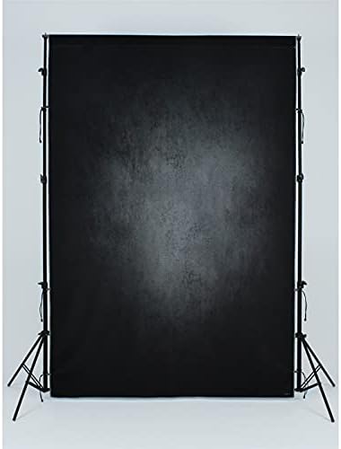 UrcTepics 10x20ft Pro mikrovlakana Sažetak crna pozadina za fotografiju Headshot pozadina portreti fotografija
