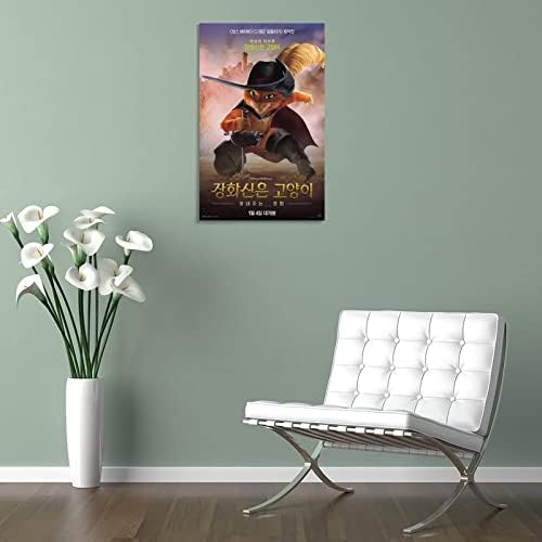 Filmski Poster platneni zid Art Mačak u čizmama poslednja želja P-4 soba dekor home Decor 24x36inch