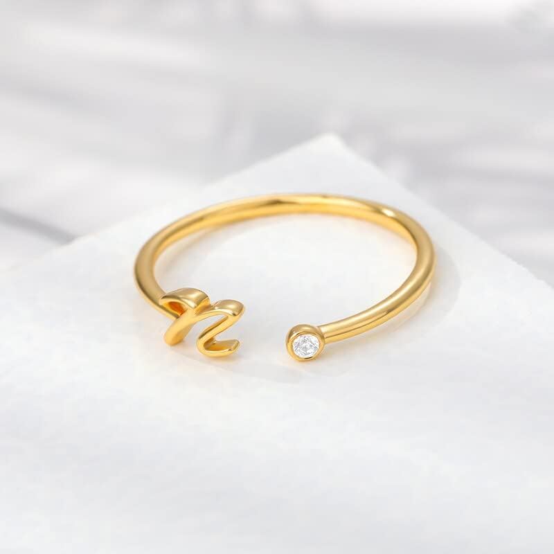 DEVE Luck Heart Rings za žene Gold White Charm Cirkon Heart Best Friend Heart Ring Accessories nakit -16974
