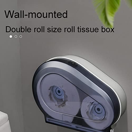Kutija za tisnog tkiva s toaletom za papir sa dvostrukim rolanjem papir za pohranu WC zidni nosač za