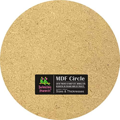 DIY4U okrugla / krug 11 mm MDF ploča | pakovanje od 2 lista