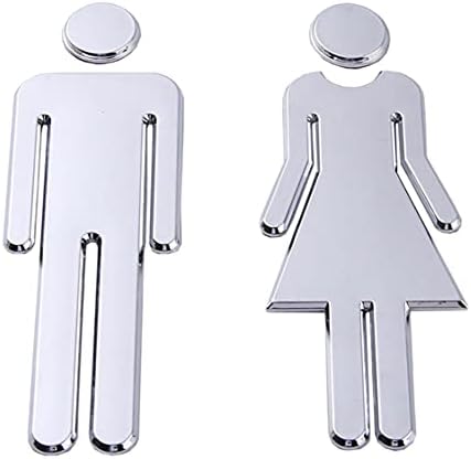 2pcs / 1 set muške i ženske kupaonice WC znak Ljepilo Komplet za kockice Simbol potpisuje WC WC vrata
