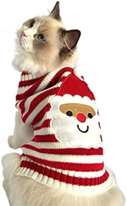 SAJW & amp; EMBERRY Božić mačka džemper Božić pas džemper zima trikotaža topla odjeća za kućne ljubimce