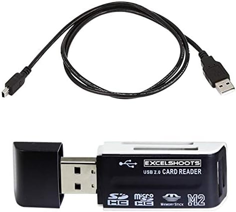 ExcelShoots USB kabel radi za Nikon D3100 kameru i USB računarski kabel za čitač kartica Nikon
