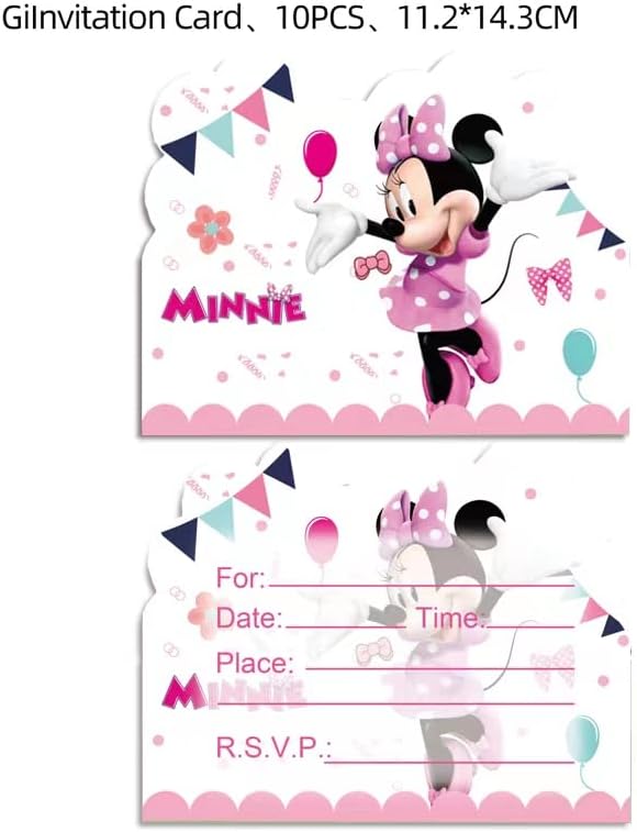 Antout 20 Minnie Mickey Birthday Inventications, Minnie Mickey Birthday Party pozivnice za Mickey Minnie Rođendanske