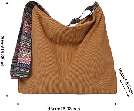 FVOWOH velike skitnice za žene Sumotna torba sa patentnim zatvaračem Casual Boho torbe za rame za