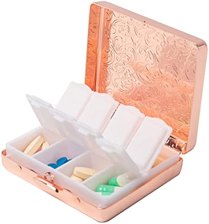 Modni Elegantni Lijek Prijenosni Dvostruki Zaštitni Prekidač Metalna Putna Kutija Za Pilule