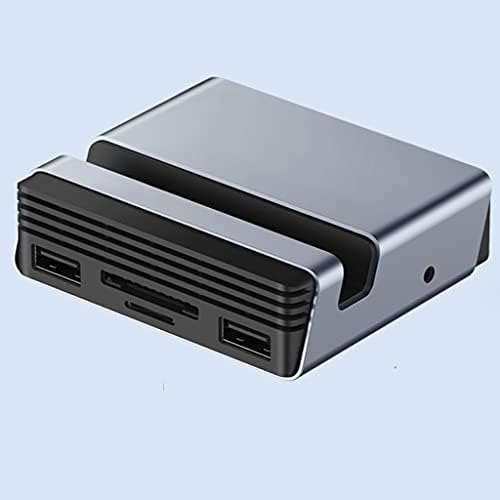 JAHH USB Hub USB C Hub Tip-C priključna stanica Tip-C do 4K HDMI-kompatibilni PD SD/TF čitač