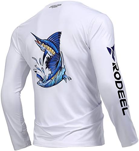 Rodeel Marlin Premium Ribolovna majica sa +50 UPF zaštita od sunca prozračna majica s dugim rukavima za