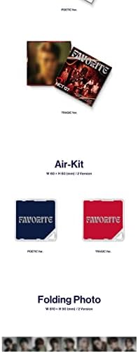 NCT 127 Omiljeni 3RD Komplet albuma TRAGIC VERSION AIR-KIT + sklopiva fotografija + 1p Fotocard + Poruka