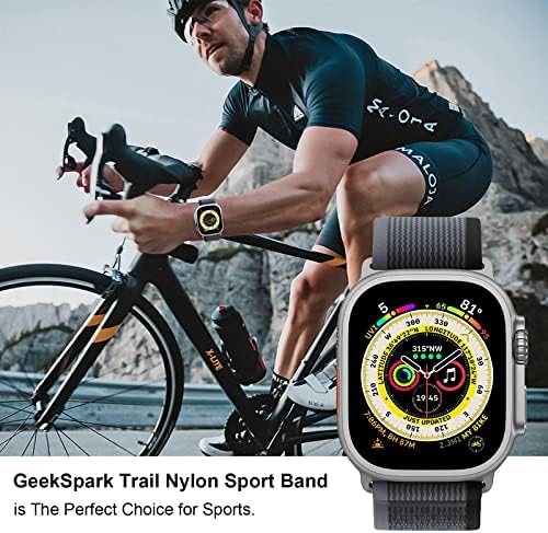 GeekSpark Trail Loop najlon kompatibilni sa Apple Watch Band 49mm 45mm 44mm 42mm 41mm 40mm 38mm,