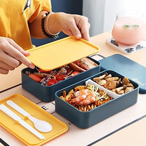 Brotdose Im Japanischen stil Doppellagige, odvojena Bento-Box Tragbare Mikrowellen-Brotdose Für Kinder Mit