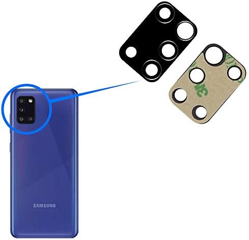MMOBIEL Zadnja zadnja kamera zamjena staklenih sočiva kompatibilan sa Samsung Galaxy A31 2020-uklj. Dvostrani