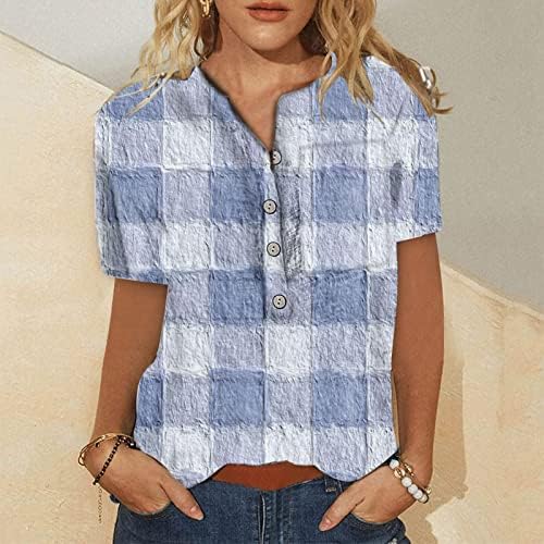 Teen Girls Lounge Tops kratke rukave bluze za žene grafički jesen ljeto vrhovi Odjeća Trendy Regular