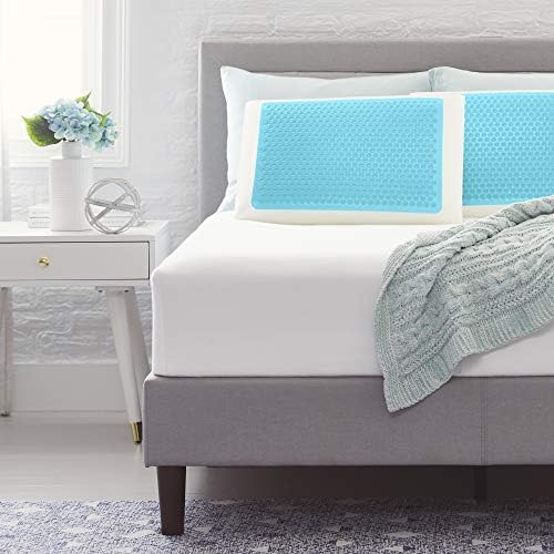 Comfort Revolution Plavi Mjehurić Gel + Jastuk Za Memorijsku Pjenu, Standardni, Bijeli
